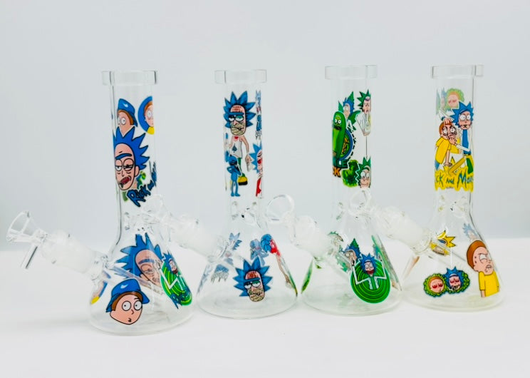 20cm Rick&Morty Smoking Pipe, Water Pourer Cp& Stem Included