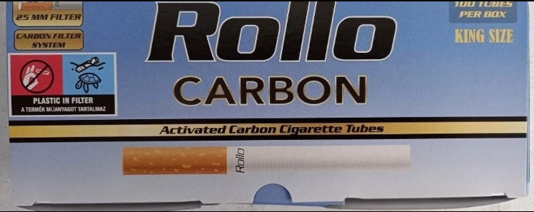 Filled Rollo King Size Blue 25mm Filter. 100 In A Pack.
Each Pack Has 100 Filled Tubes