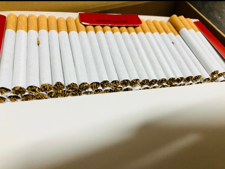 Filled Rollo King Size Red 25mm Filter. 100 In A Pack. 
Each Pack Has 100 Filled Tubes