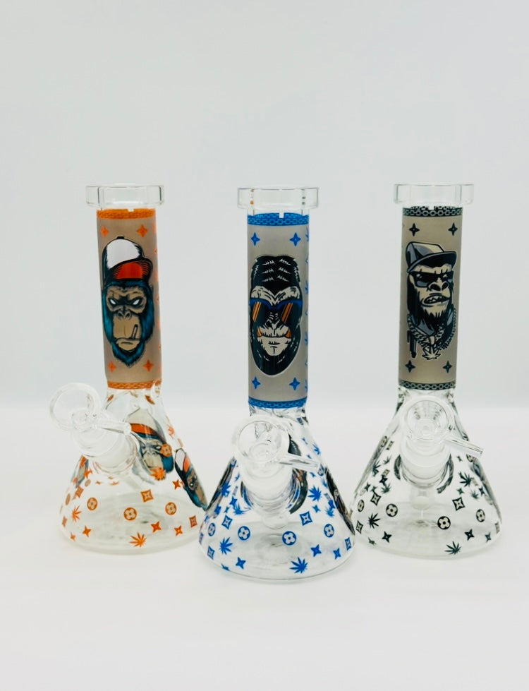 20cm Monkey Smoking Pipe, Water Pourer Cp& Stem Included